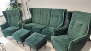 Sprzedam Sofę, dwa fotele i dwie pufy 