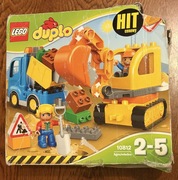 LEGO Duplo 10812 Ciężarówka i koparka gąsienicowa.
