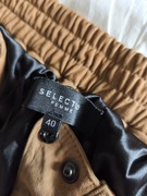 Selected femme zamszowe spodnie/skóra 40