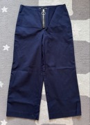 Kuloty Zara rozm. S granatowe szeroką nogawka spodnie