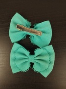 Zielone spinki do włosów – słodkie kokardki dla dzieci i dorosłych!