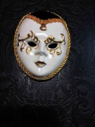 Maska wenecka ceramiczna - lata 70