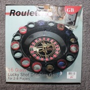Imprezowa Alkoholowa gra ruletka - 16 kieliszków