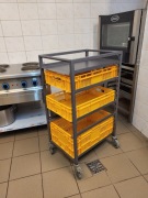 Wózek transportowy z koszami kelnerski gastronomiczny