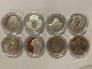 Srebrne monety „Kongijski Goryl” 1 oz – pełny zestaw 2015–2022