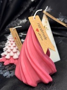 Świeca sojowa różowy, świąteczny klimat w Twoim domu