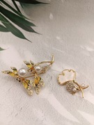 Broszki vintage duży wybór dwie ważki 