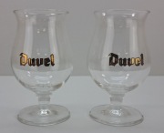 Zestaw dwóch pokali degustacyjnych Duvel z punktem nukleacji - 250ml Belgia