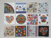 serwetki papierowe folk folkowe łowickie decoupage