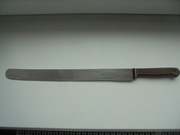 STARY DŁUGI NÓŻ Z BAKELITOWĄ RĄCZKĄ z PRLu 