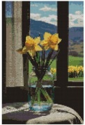 Haft krzyżykowy – Kwiaty natur
