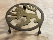 Stara mosiężna podstawa pod kwiatek garnek 