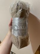 Narzuta Eurofirany beżowa poliester 70 cm x 160 cm