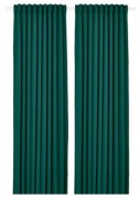 NOWE IKEA MAJGULL 145x300 Ciemno Zielone Zasłony Komplet Zasłon Para 2Szt
