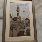  JERUSALEM - Dyptyk obraz strukturalny na płótnie, 1996r