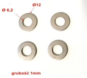 PODKŁADKA stalowa M6 30 SZTUK