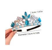 Korona Królowej Elzy Elsy Kraina Lodu Elsa strój opaska niebieska nowa 