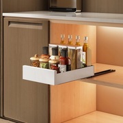 SAYZH Teleskopowa szuflada do szafki 30x53 cm, biały organizer