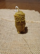 Świeczka z wosku pszczelego - SOWA