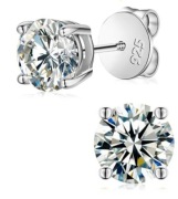 Diamentowe kolczyki Moissanit 2x1CT Certyfikat