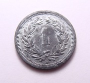 Szwajcaria 1 rappen 1944 PIĘKNA!