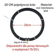 Profesjonalny pierścień/dyfuzor napowietrzający 20 cm do oczka wodnego