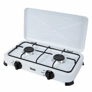 Kuchenka gazowa 2 palnikowa na gaz z butli biała
