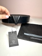 Valentino czarno brązowy dwustronny pasek męski oryginalny