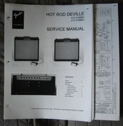Fender Hot Rod Deville Service Manual - instrukcja serwisowa