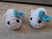 Pluszak maskotka Sad hamster smutny chomik Handmade labirynt biały chomik 