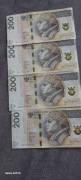Banknoty 3 szt 200 zł