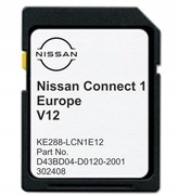 Karta SD Mapy Nissan Connect 1 V12 Europa 2023 – Nowa!