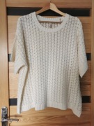 Duży oversizowy ażurowy sweter narzutka Anthology 