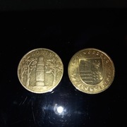 2 złote obiegowe okolicznościowe Konin 2008 Woj.Świętokrzyskie 2005