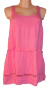 Różowa rozkloszowana Bluzka Tunika na ramiączkach Next 46 - 3 XL 