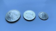 Monety srebrne II RP &Polonia - 2,5,10 zlotych