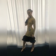 Nowa bogato zdobiona sukienka do łaciny