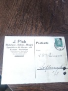 Pocztówki 2 sztuki.Reklamy Bunzlau schl - Bolesławiec .