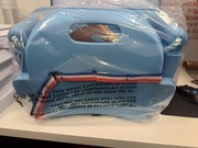 Huśtawka ogrodowa dla dziecka z oparciem – niebieska – używana