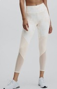 Kremowe Legginsy fabletics Zone High-Waisted 7/8 rozmiar S