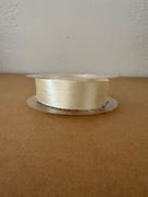 Perłowy Perła Ecru Florystyczna Dekoracyjna Tasiemka Wstążka Szpula