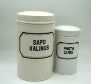 Ceramiczne  duże  oryginalne z apteki   pojemniki 