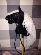 KOŃ NA KIJU, HOBBY HORSE, DLA DZIECKA, CZARNY!