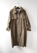 Płaszcz prochowiec damski Khaki Vintage 42 44 46 y2k coat jacket 80 90 00s