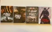 Filmy DVD Zestaw Planeta Małp 1-4 Komplet 4 DVD