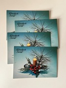 Kartki na Boże Narodzenie vintage - 4 sztuki