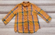 Koszula w kratę rękaw 3/4 M L