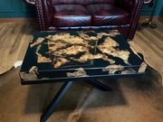 Ekskluzywny stolik z  mangrowca i żywicy epxydowej