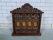 Rzeźbiona recznie robiona szafeczka, witryna imitacja balkonu kolonialnego