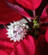 Pierścionek regulowany z cyrkonią